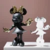 Mickey-Minnie-Mouse-Action-Figure-Estatueta-de-Resina-Bonecas-de-Cole-o-Brinquedos-Modelo-Fashion-Decora-1 Mickey e Minnie Mouse Action Figure De Resina