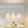 Modern-Cartoon-Bear-LED-Pendant-L-mpadas-para-o-quarto-do-mi-do-Cabeceira-Sala-de-3 Luminária Infantil Lua Com Ursa ou Coelho Acima Dormindo
