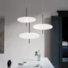 Modern-Flying-Saucer-Luzes-Pingente-LED-Minimalista-Preto-Branco-Pendurado-L-mpadas-Restaurante-Estudo-Salas-Quarto-2 Pendente Moderno Disco Voador Com Luz De LED