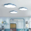 Moderno-LED-Cloud-Ceiling-Light-para-Crian-as-Decora-o-de-Cozinha-L-mpada-Lustres-Do-1 Luminária Infantil Formato Nuvem Luz de LED