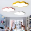 Moderno-LED-Cloud-Ceiling-Light-para-Crian-as-Decora-o-de-Cozinha-L-mpada-Lustres-Do Luminária Infantil Formato Nuvem Luz de LED