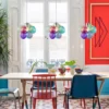 Moonriver-Ilumina-o-Moderno-Criativo-Cor-Pendurado-L-mpadas-para-Teto-Bola-de-Vidro-Lustre-Luz-2 Luminária Infantil Balão Colorido De Vidro