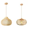 Natural-Color-E27-Hanging-Lamp-Holder-Single-head-Screw-Socket-Lampshade-Base-Lights-Fixture-Wooden-Ceiling-3 Suporte Lâmpada Suspensa Soquete E27 Cor Madeira Natural