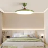 Nordic-LED-Ceiling-Light-Cream-Iron-Flying-Saucer-Lamps-For-Living-Room-Bedroom-Study-Room-Hallway-1 Luminária Sobrepor Moderno Disco Voador