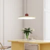 Nordic-LED-Pendant-Light-Cream-Color-Wind-Flying-Saucer-L-mpada-para-Quarto-Sala-de-Estudo-1 Luminária Pendente Vento Disco Voador