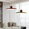 Nordic-LED-Pendant-Light-Cream-Color-Wind-Flying-Saucer-L-mpada-para-Quarto-Sala-de-Estudo-2 Luminária Pendente Vento Disco Voador