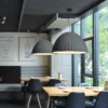 Nordic-LED-Pendant-Lights-L-mpadas-de-Resina-Macaron-Lumin-rias-Suspensas-Decora-o-Interior-Quarto-2 Pendente Moderno De Resina 1/2 Esfera