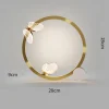 Luminária De Mesa Minimalista Dourado Com Led Borboleta