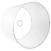 Paper-Lantern-Decorative-Lampshade-Replacement-Light-Fixture-Accessory-Drum-Fabric Cúpula Reposição Redonda Branca Tecido Liso