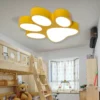 Pintura-criativa-moderna-colorida-ferro-crian-as-quarto-ilumina-o-led-decora-o-de-casa-design-1 Luminária Infantil Formato Pata de Cachorro e Luz LED