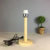 Plug-Bedside-Table-Lamp-Wooden-Tripod-Nightstand-Lamp-Base-for-Bedroom-Living-Room-Office-Black-Desktop-3 Base De Abajur Moderno e Compacto