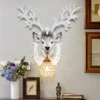 Requintado-led-decorativo-l-mpada-de-parede-design-criativo-resina-veados-luz-mordern-luxo-arte-decora-2 Luminária Parede Arandela Requintado led e Design Animal