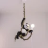 Luminária Infantil Pendente De Resina Formato Urso Panda Chinês
