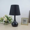 S171f54c43bbd4cedaadf04a70b012e41f Cúpula Cônica Preta E Interna Dourado Para Reposição De Lustres, Pendentes e Abajures