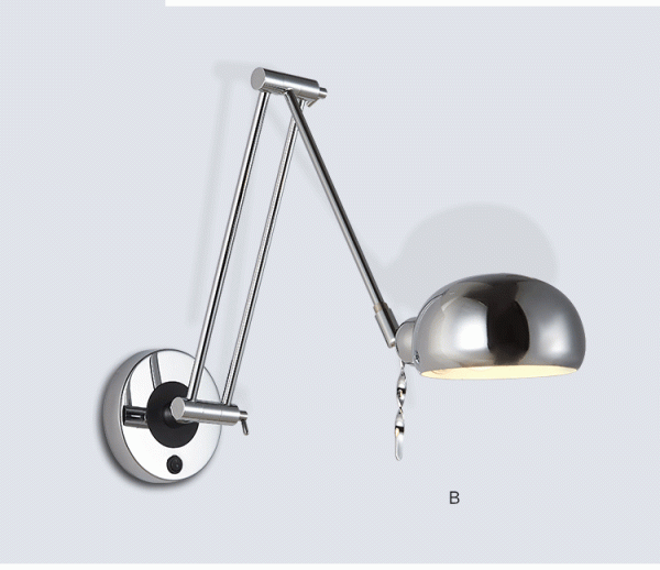 Arandela Moderna Telescópica Haste Dobrável Marca Miresa