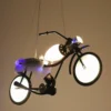 Luminária Infantil Pendente Motocicleta, uma opção de luminária infantil pendente, vendida pela Miresa, loja-de-luminárias-São-Paulo.