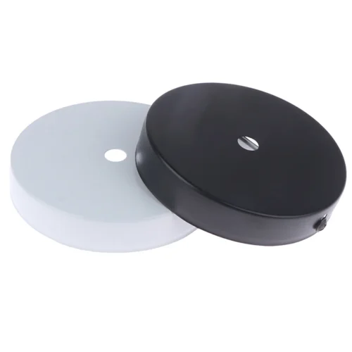 S7c2571b613a94f479da9af10f6fc84f8r Base/Canopla Placa Redonda Para Luminárias de Teto Com 10cm