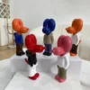 SAAKAR-Estatuetas-de-Resina-Bolso-Bal-o-Rua-Tend-ncia-Decora-o-de-Arte-Est-tua-3 Estatuetas Cultura Pop Cão Humanoide De Resina Forma De Balão