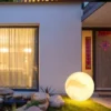 Sc40216065fdc44efb8fbd4d72afb3fd1c Luminária Bola Acabamento Lua Para Jardins e Áreas De Piscina