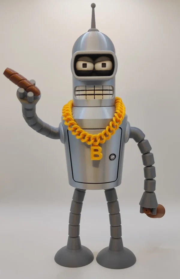 Sf0943fc0a4134b52ae96f1e490e3060bl Desenhos Animados Futurama Fry e Bender Action Figure