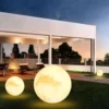 Sf267830d1ce6428fa9212dffbc34ff92H Luminária Bola Acabamento Lua Para Jardins e Áreas De Piscina