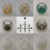 Smoke-Grey-Amber-Cognac-7cm-Opening-Glass-Shade-Replacement-for-Magic-Bean-Lighting-D13cm-D15cm-Clear Substituição Vidro De Abertura 7cm