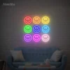 Sorriso-Neon-Sign-Custom-Luzes-LED-personalizadas-Funny-Face-Nightlight-Quarto-Casa-Pendurado-na-parede-Decora Sorriso Neon Sign Custom Luzes LED Personalizadas
