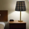 Table-Lamp-Shade-Fabric-Lampshade-Decorative-Chandelier-Shade-Pendant-Light-Cover-for-Kitchen-Island-Dining-Room-3 Cúpula Reposição Para Abajures e Pendentes textura Preta e Interno Dourado
