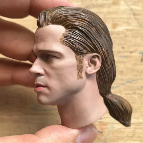 VampireToys-Modelo-Brad-Pitt-Cabe-a-Masculina-Sculpt-1-6-ScaleDelicate-Paint-Escultura-Action-Figure-Brinquedos Escultura Vampire Toys Modelo Brad Pitt