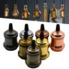 Vintage-Retro-Edison-Lamp-E27-Socket-Pendant-Lights-Bulb-Socket-Screw-Base-Aluminum-Light-Industrial-Retro-1 Cabo Eletrificado Fio Vintage Retro Edison E-27