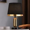 Vintage-chifre-tipo-Desk-Lamp-cabeceira-Table-Night-Lamp-tecido-abajur-decora-o-Home-em-p Abajur Vintage Com Touch Screen
