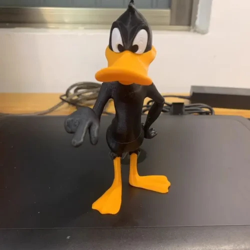 Warner-bros-impress-o-3d-em-estoque-Leyi-Tong-Daffy-Duck-Action-Figure-Laiheng-Frango-Modelo Warner Bros Impressão 3D Patolino