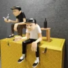Yusuke-Hanai-personagem-abstrato-bebendo-p-ssaro-dos-desenhos-animados-tend-ncia-das-crian-as-ornamento-1 Escultura Cultura Pop Réplica Yusuke Hanai Abstrato