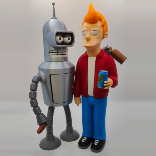 boneco-cultura-pop-marca-miresa Desenhos Animados Futurama Fry e Bender Action Figure