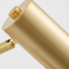 1 arandela dourado e preto marca miresa Arandela Minimalista Para Leitura Cabeça Gira 360