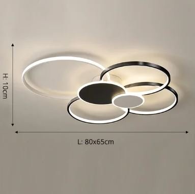 Luminária Sobrepor Moderno Plafon Argola Anel Dourado ou Prero