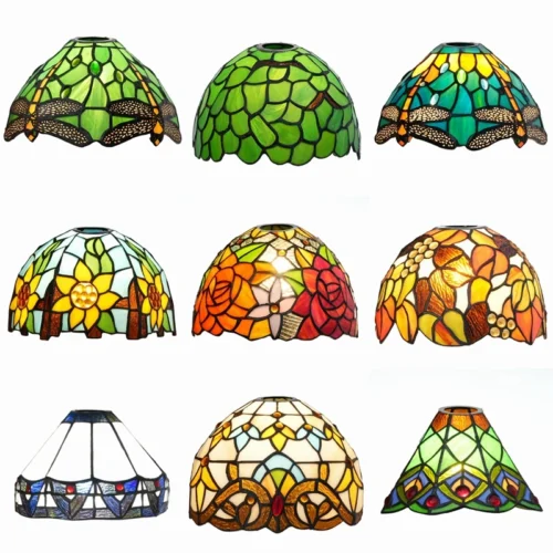 Vidro De Luminária Tiffany