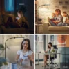 Ajust-vel-LED-Floor-Lamp-para-sala-de-estar-em-p-luz-de-leitura-Gooseneck-Stand-2 Luminária De Chão Ajustável LED