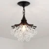 Americano-de-luxo-cristal-pingente-ilumina-o-pequeno-ouro-preto-haning-decora-es-casamento-l-mpada-3 Lustre Design Americano Cristal K9
