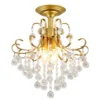 Americano-de-luxo-cristal-pingente-ilumina-o-pequeno-ouro-preto-haning-decora-es-casamento-l-mpada Lustre Design Americano Cristal K9