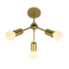 ContracE27-luz-de-teto-cabeceira-3-cabe-as-ferro-preto-dourado-corredor-Marster-quarto-cozinha-sala Luminária Sobrepor Moderna Despojada Lâmpada Aparente