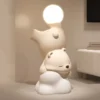 Deitado-Urso-Pavimento-Ornamentos-para-Home-Decor-Esculturas-e-Figurinhas-Resina-Est-tuas-de-Animais-Sala-1 Luminária Chão Infantil Deitado Urso