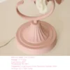 Estilo-europeu-abajur-de-cabeceira-estilo-europeu-rom-ntico-rosa-princesa-rosa-rosa-flor-cora-o-4 Luminária Infantil Design Romântico Florido