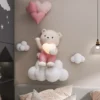 Estilo-n-rdico-decora-o-de-casa-bal-o-urso-est-tua-parede-pendurado-3d-al-1 Luminária Infantil (Quarto Bebê), Balão Urso 3D