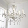 Europa-Luxury-Chandelier-Lights-Crystal-Chandeliers-Home-Decor-Loft-Living-Sala-de-jantar-Cozinha-Pingente-Lumin Lustre Clássico De Cristal Transparente Maria Teresa