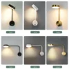 L-mpadas-de-parede-LED-n-rdicas-internas-com-interruptor-candeeiro-ajust-vel-9W-luzes-para-1 Arandela Minimalista Cabeceira Para Leitura