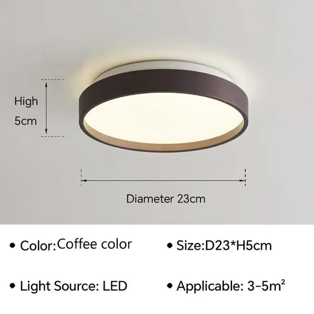 Luminária Redonda De Sobrepor Com Luz De Led