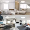 Lumin-ria-de-teto-moderna-LED-l-mpada-do-teto-imperme-vel-quarto-cozinha-sala-de-1 Luminária Redonda Plafon IP65 led 220V