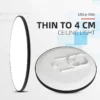 Lumin-ria-de-teto-moderna-LED-l-mpada-do-teto-imperme-vel-quarto-cozinha-sala-de Luminária Redonda Plafon IP65 led 220V