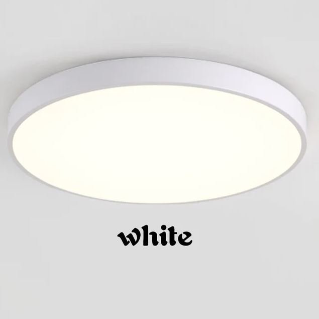 Luminária Sobrepor Moderna Redonda Colorida Difusor Acrílico e Luz LED